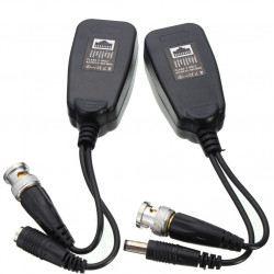 BNC CCTV RJ45 Video + Power Balun by UTP CAT5 Transmit Receiver Connector deamx - 1