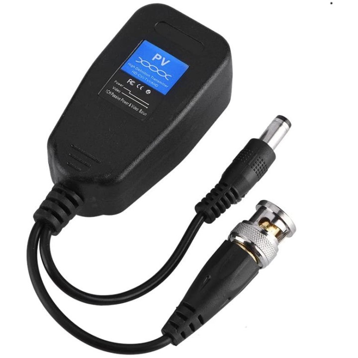 BNC CCTV RJ45 Video + Power Balun durch UTP CAT5 Receiver Transmit Steckverbinder deamx - 5