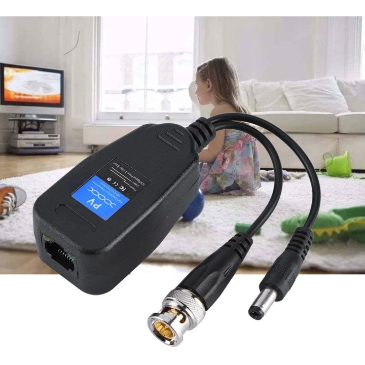 BNC CCTV RJ45 Video + Power Balun da CAT5 UTP di trasmissione del ricevitore Connettore deamx - 6