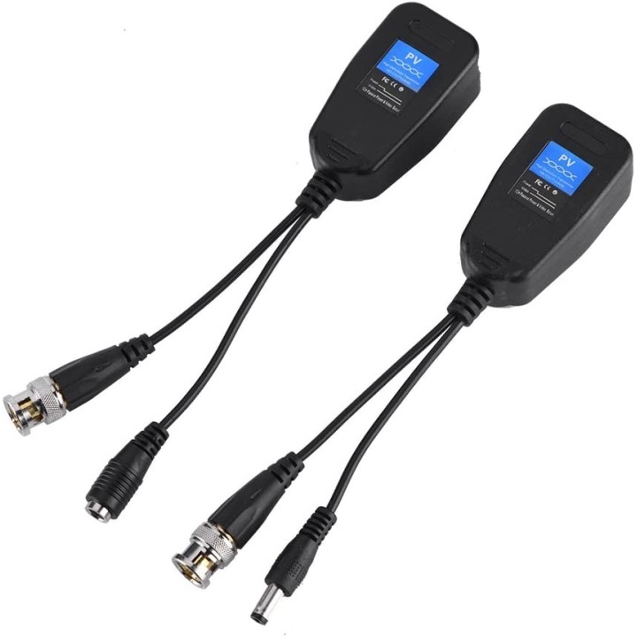 BNC CCTV RJ45 Video + Power Balun durch UTP CAT5 Receiver Transmit Steckverbinder deamx - 11
