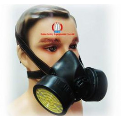 Mascara de gas nariz + boca riesgo quimico souked - 15