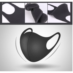 Masque respiratoire lavable reutilisable livre sans filtre 5 couches mrlavf anti poussiere pollution