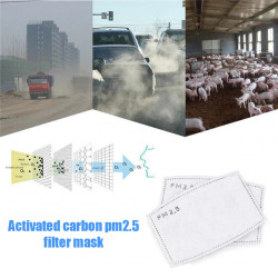 Masque respiratoire lavable reutilisable livre sans filtre 5 couches mrlavf anti poussiere pollution