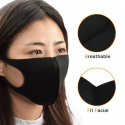 Masque respiratoire lavable reutilisable livre sans filtre 5 couches mrlavf anti poussiere pollution