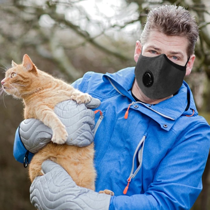 Masque respiratoire lavable reutilisable livre sans filtre 5 couches mrlavf anti poussiere pollution