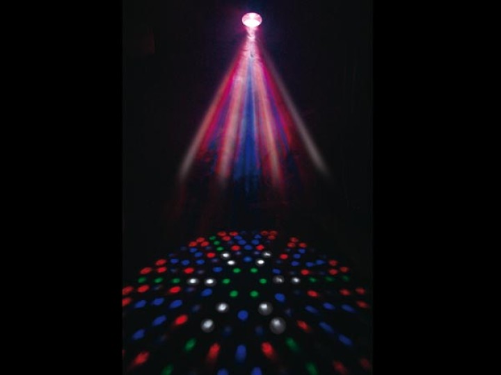 Copernicus 3 moonflower 158 led r+v+b+ blanco pilotaje dmx 3 cx alumbrado luz vdpl300mf5 velleman - 1