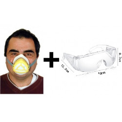 Mascara respiratoria  para proteccion mascaras alta filtracion proteccion np22 jr international - 2