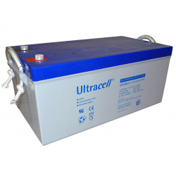 Batteria ricaricabile 12v 250a 250ah solare eolico accu piombo gel accumulatore a tenuta ucg250 12 ultracell - 1