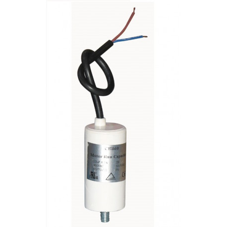 Condensador electrico alambrico 12 mf micro farad 450v cable arranque motor motorizacion portico jr  international - 1