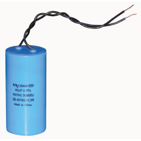 Wire capacitor 40mf micro farad 400v 450v 500v motor jumper cable gate motorization w 11240 dealmux - 4
