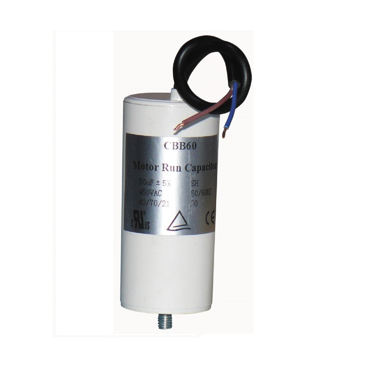 Condensador alambrico 50 mf micro farad 450v cable arranque motor motorizacion portico w9 11250 jr  international - 2
