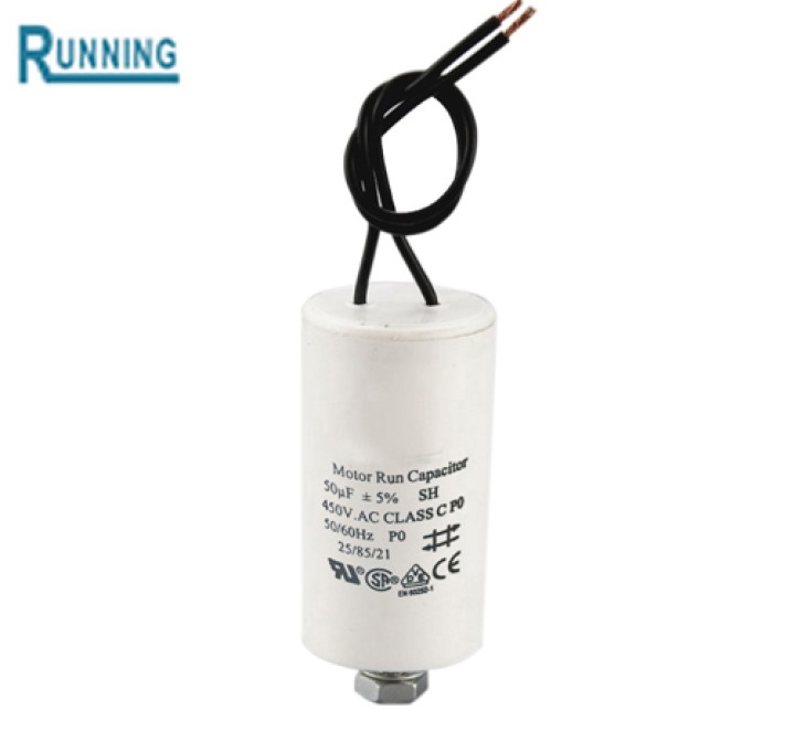 Condensador alambrico 50 mf micro farad 450v cable arranque motor motorizacion portico w9 11250 jr  international - 1