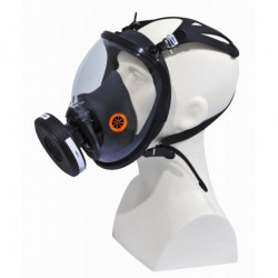 Maschera a gas professionale protezione respiratoria per rischio chimico protezione viso anti contaminazione delta plus - 1