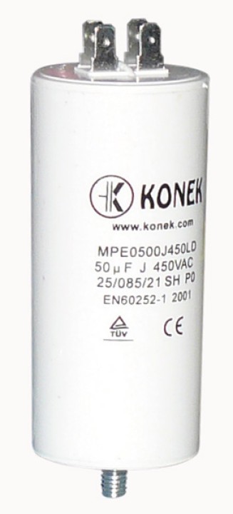 Capacitor 50 mf micro farad 400v 450v 500v 50 60 hz universal motor start capacitor with terminal w1 11050 hq - 3