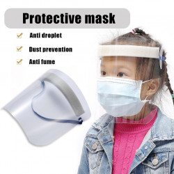 Masque Visière Bouclier transparent enfant Anti eclaboussure Anti-poussière