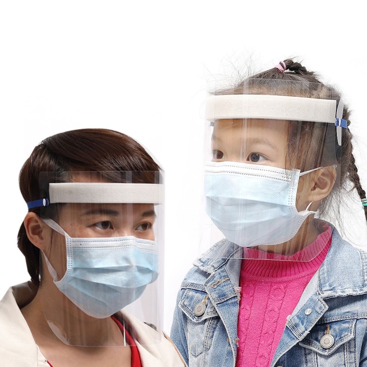Masque Visière Bouclier transparent enfant Anti eclaboussure Anti-poussière