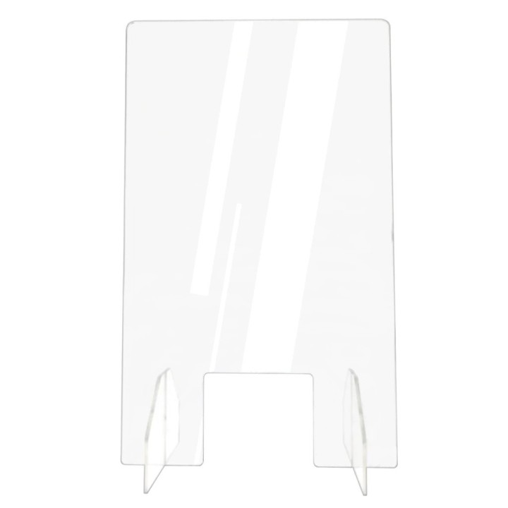 vitre ecran protection plexiglass transparent comptoir accueil réception separation latérale bouclier poustillons hygiaphone