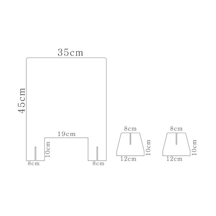 vitre ecran protection plexiglass transparent comptoir accueil réception separation latérale bouclier poustillons hygiaphone