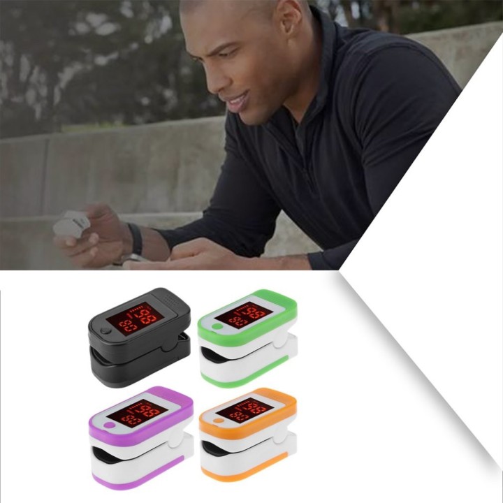 Oxímetro de dedo portátil Pulso de la yema del dedo apagado de la pantalla LED Dispositivo de cuidado de la salud del oxímetro