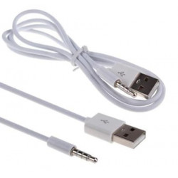 Kabel-Schnur-Stecker auf USB 3.5-Audio-Buchse 5cm Ladegerät-Adapter iPod MP3 Stereo-Auto-MP4 jr international - 4