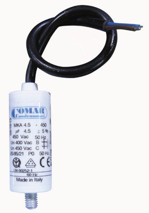 4.5?f condensatore condominio filo mf micro farad 250v cavo motore del portale del motore di avvio cen - 1