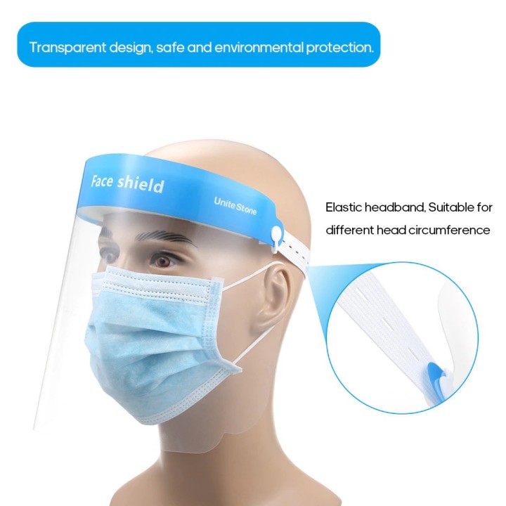 Visiermaske Anti-Tröpfchen Anti-Fog Anti-Staub Gesichtsschutz Schutz Kopf Mund Nase covid-19