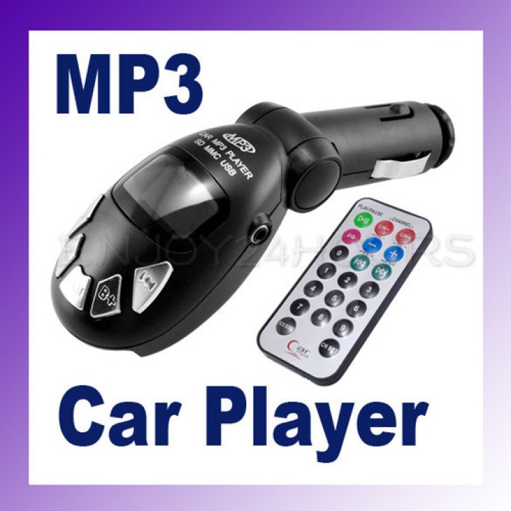 Fm transmitter mp3-funksender funk-kfz-remote-key-usb sd / mmc 9999 jr international - 1