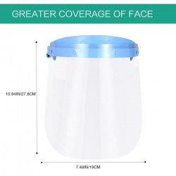 Masque de protection anti-gouttelettes réglable anti-salive facial complet Virus