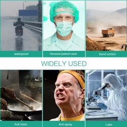 Maschera antipolvere protettiva regolabile anti-goccia Maschera anti-saliva a protezione totale