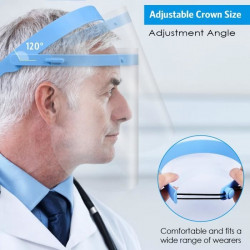 Maschera antipolvere protettiva regolabile anti-goccia Maschera anti-saliva a protezione totale