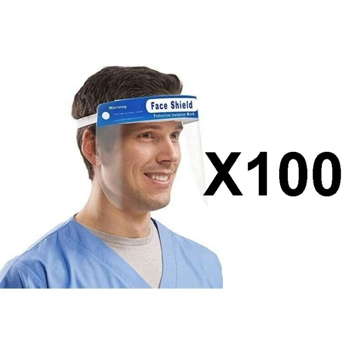 Maschera visiera antigoccia Anti-appannamento Anti-polvere Visiera protezione testa bocca naso covid-19