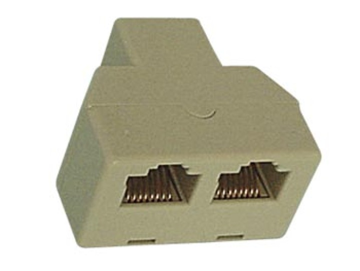 Adapter rj45 buchse / buchse 2xrj45 modularen ethernet-splitter jr international - 11