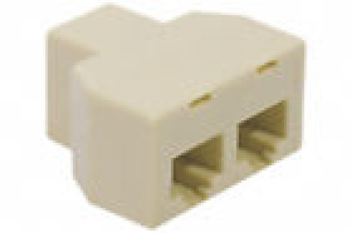 Adaptador rj45 hembra 2xrj45 hembra desdoblador modular ethernet jr international - 2