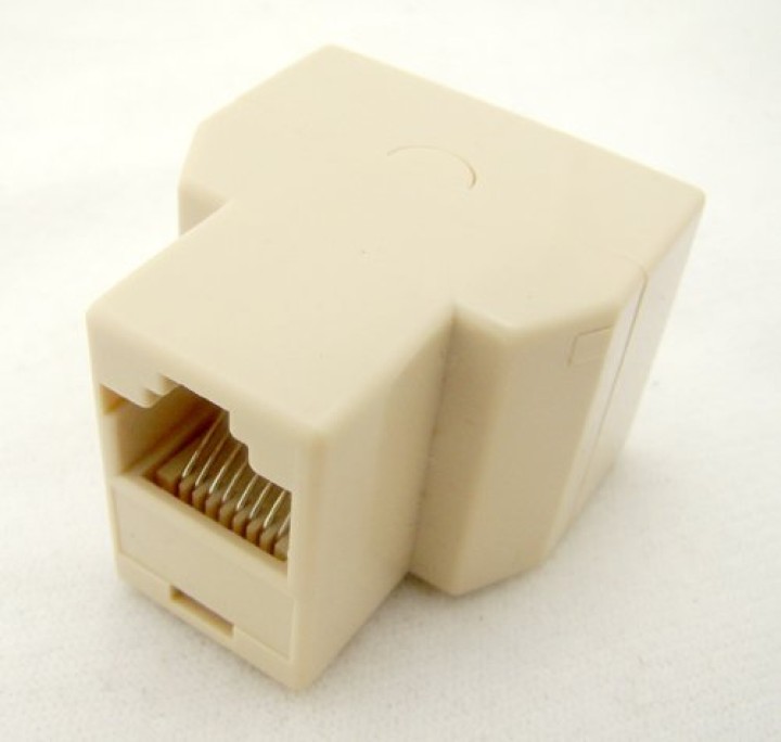 Adapter rj45 buchse / buchse 2xrj45 modularen ethernet-splitter jr international - 3
