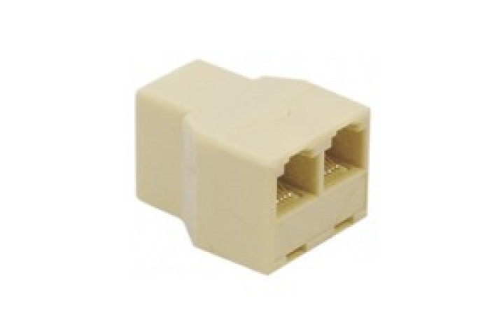 Adattatore rj45 femmina 2xrj45 femmina sdoppiamento modulare ethernet jr international - 4