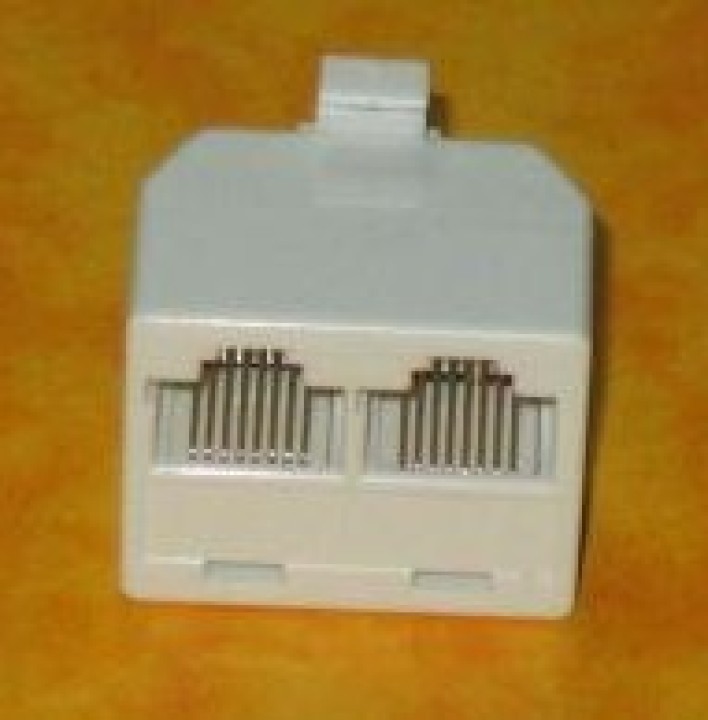 Adapter rj45 buchse / buchse 2xrj45 modularen ethernet-splitter jr international - 5