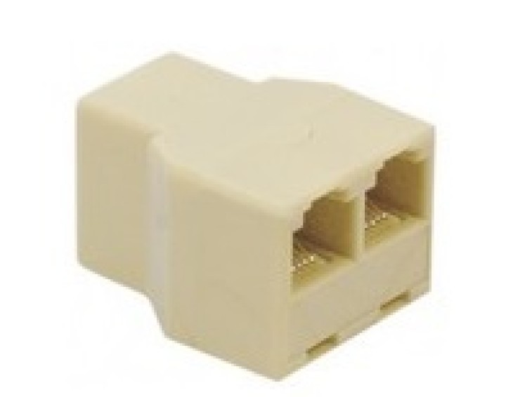 Adattatore rj45 femmina 2xrj45 femmina sdoppiamento modulare ethernet jr international - 6