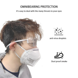 50 Masques antivirus Masque protection 3 couches Housse anti-poussière Maldéhyde bactéries coronavirus covid-19