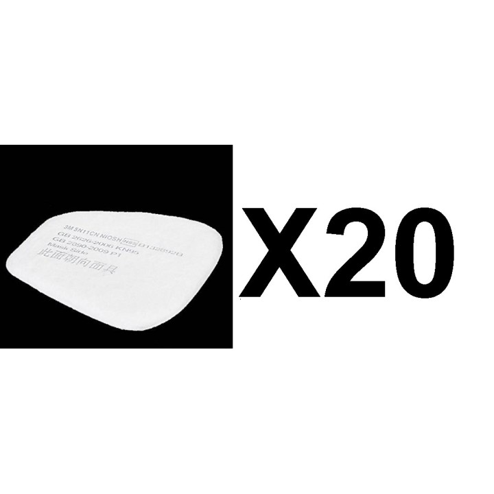 20 filtro in cotone 3M 5N11 Doppia maschera respiratoria antigas 6200 6800 7502 5N11cn gb 2626-2006 kn95 gb 2690-2009 P1 sg8100 