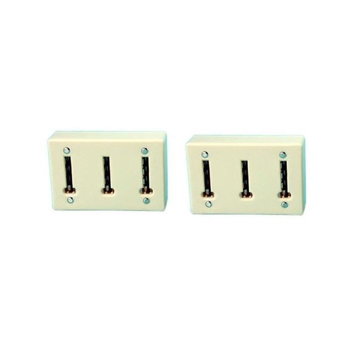 2 Presa tripla telefono francese ylfr19 multiprese accessori elettricita' jr international - 3