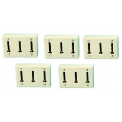 5 Vielfacher stecker stecker stecker fur die verbindung von 3 telefonsteckern mit einer telefonbuchse stecker jr international -