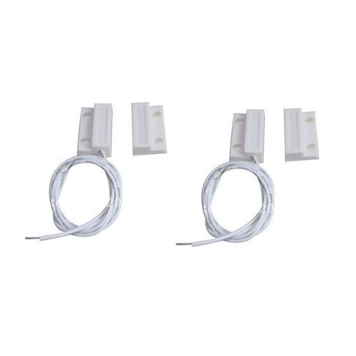 2 Kontakt nf vorstehende 23mm weiß magnetkontakt öffnet 114ms-sensor für alarm velleman - 2