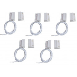 5 Contact nf protruding 23mm white magnetic detector opening 114ms sensor for alarm jr international - 2