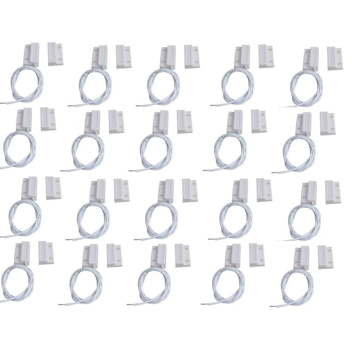 20 Kontakt nf vorstehende 23mm weiß magnetkontakt öffnet 114ms-sensor für alarm jr international - 2