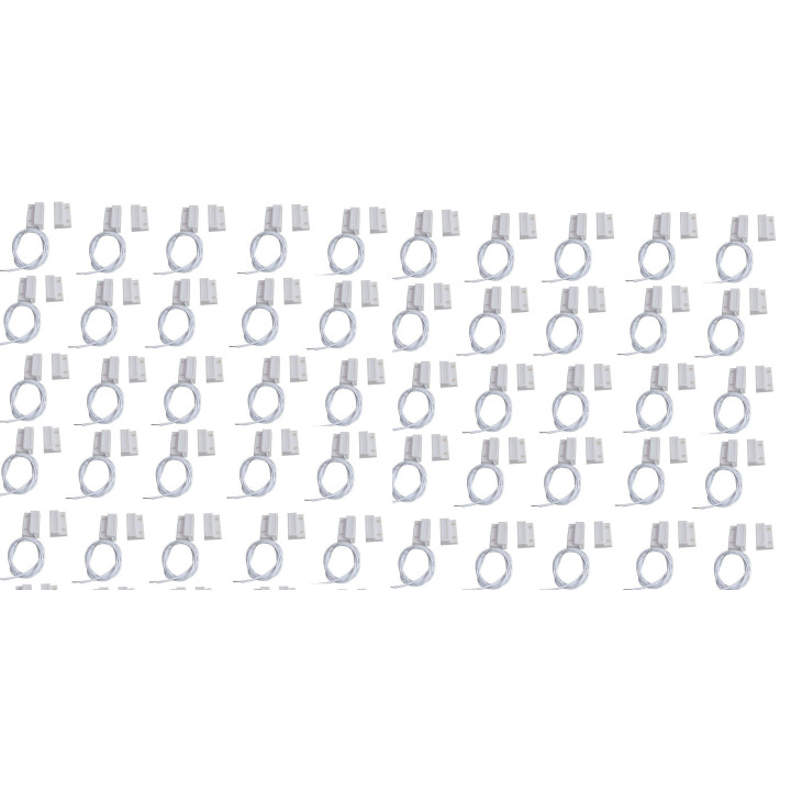 50 X Contacto nf sobresale 23mm detector magnético de apertura blanco 114ms sensor de alarma jr international - 1