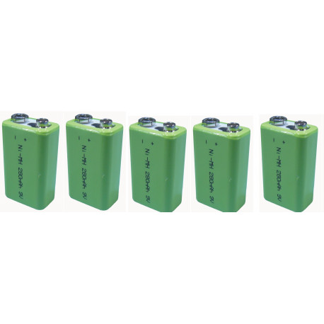 5 Bateria recargable 8.4vcc 200ma (nickel metal hibrido) pilas secas pila seca baterias recargables acumuladores nx - 1