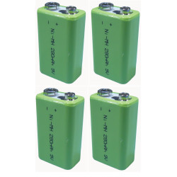 4 Batteria ricaricabile ibrida ni metallo 8.4vcc 200ma pile ricaricabili batterie da ricaricare varta - 1