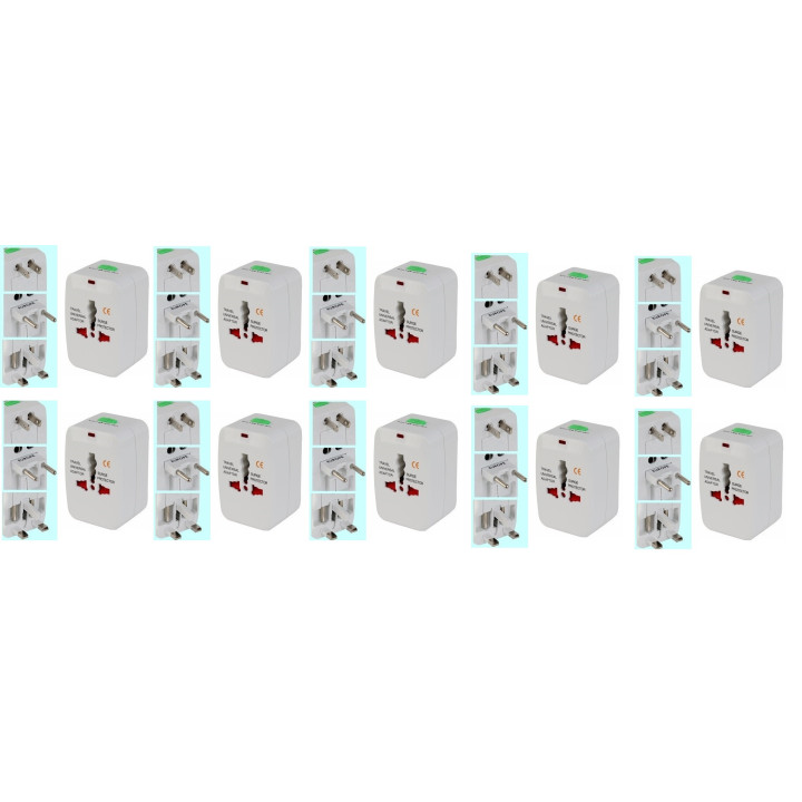 10 X Au uk us eu travel power ac adapter plug converter jr international - 1