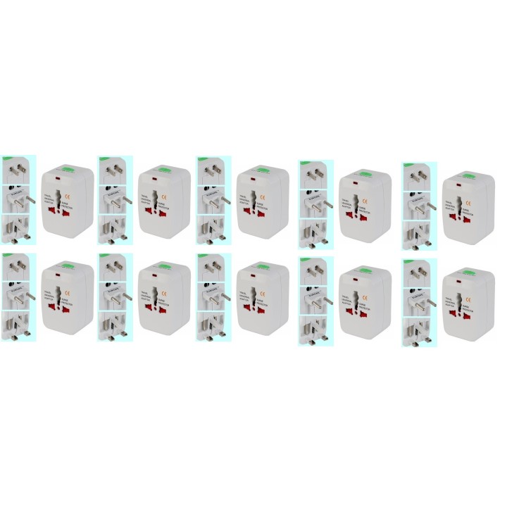 10 X Au uk us eu travel power ac adapter plug converter jr international - 1