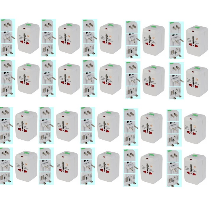 20 X Au uk us eu travel power ac adapter plug converter jr international - 1